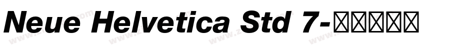 Neue Helvetica Std 7字体转换